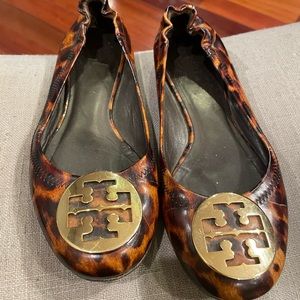 Tory Burch Riva Leopard Flat Sz. 9